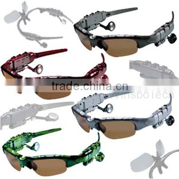 Portable sunglasses Mp3 with bluetooh, bluetooth glasses with Mp3