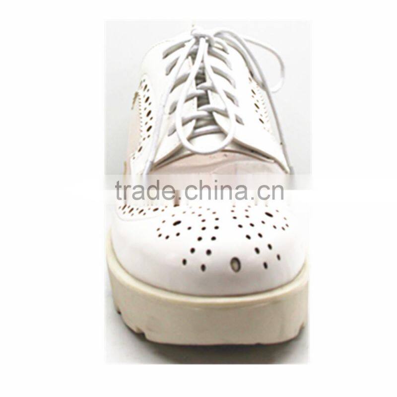 latest model patent white casual shoes for women