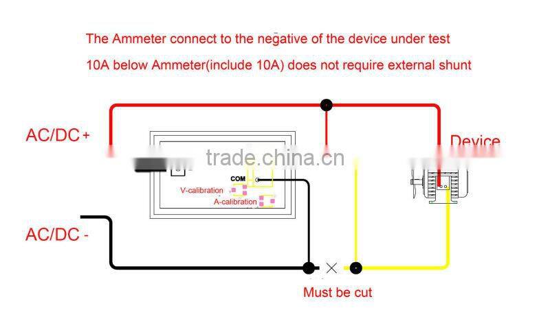 DC100V 10A red + blue digital Voltmeter Ammeter
