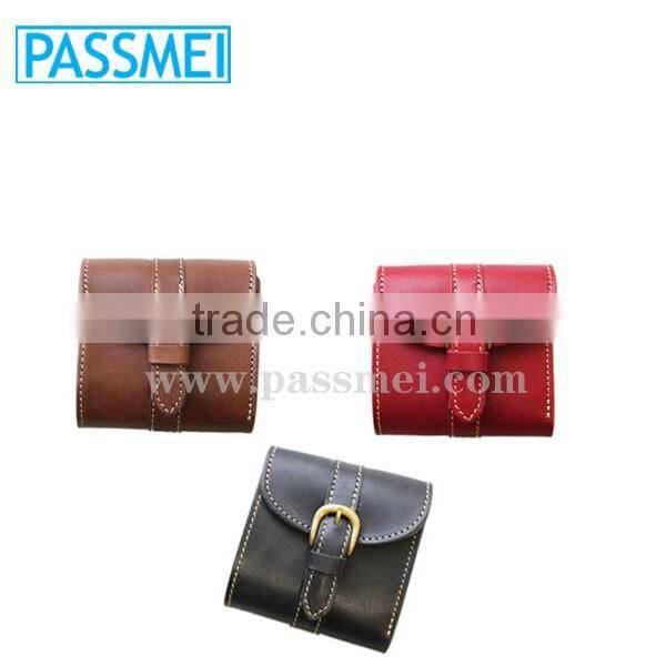 Real cow leather wholesale desiner wallet purse with coin case