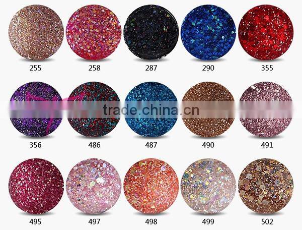 Beautiful colors soak off uv gel for nail art