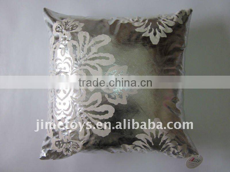 JM303 taffeta cushion with flocking and foil
