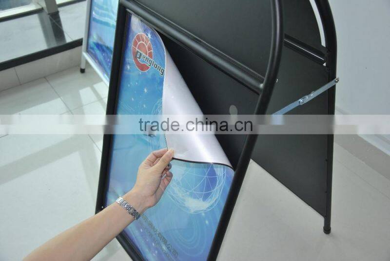 powder coated metal double sides poster stand A board pavement sign 22*28