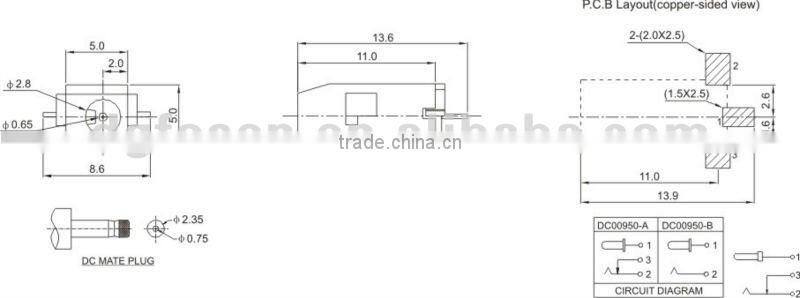 for macbook dc jack DC00950