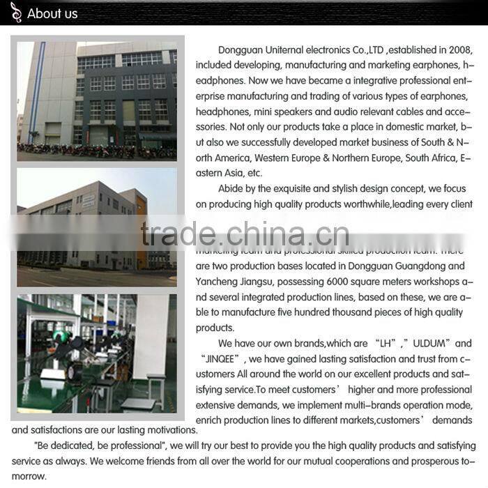 ULDUM High quality stereo over ear wired headphone