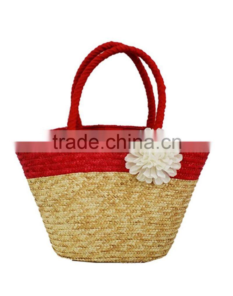 Fashion straw bag/straw basket bag/cheap straw beach bag