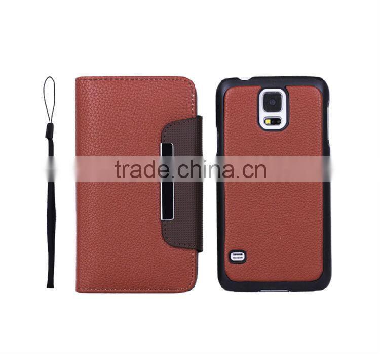 Litchi pattern Detachable case for Samsung S5 i9500