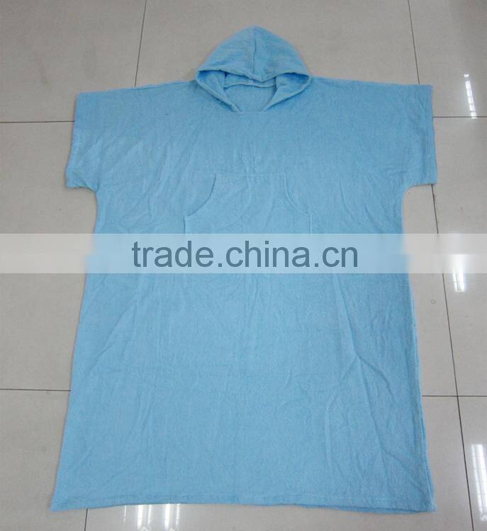 100% COTTON yarn-dyed woven stripes adult poncho towel stripes robe towel