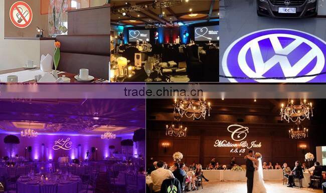 20W Desktop or Mountable LED Gobo Projector Advertising Logo Light (with Custom 1 Color Rotating Glass Gobos)
