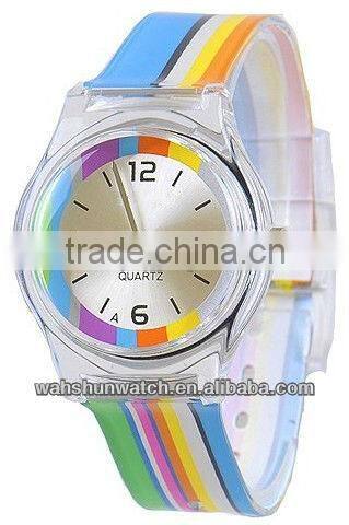 2013 most fashionable colors strap japan movt quartz branded watches for girls