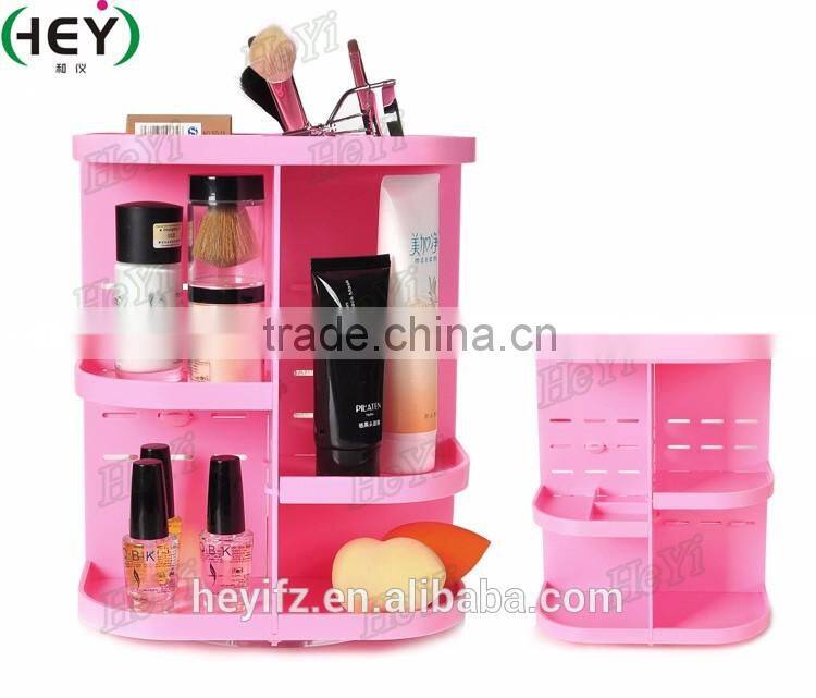 2016 Hot Selling ABS Multi Layer 360 Degree Rotating Cosmetics Storage Organizer