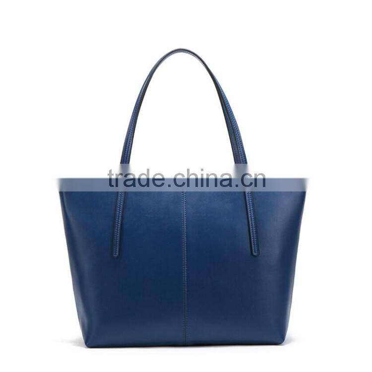 Korean tote bag woman bags genuine leather file handbag in alibaba wholesale