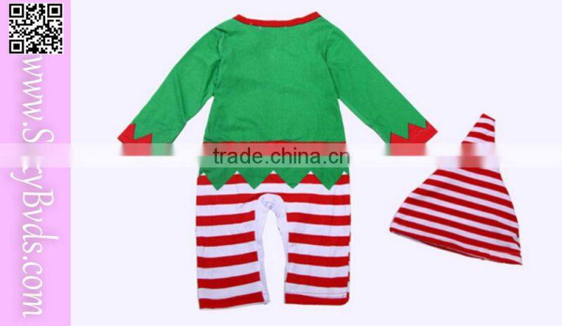 christmas printed design long sleeve wholesale christmas dress girls