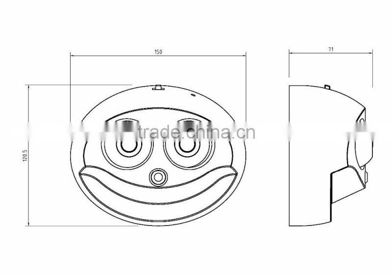 Smile Face Plastic Night New LED Sensor Light With Battery Baby Night Light