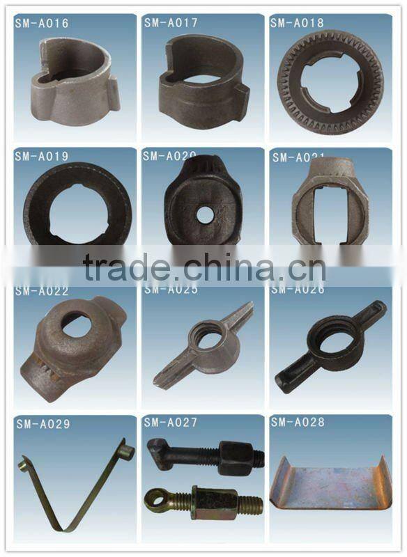 ringlock scaffold Material:Q235 3) OD:48.3*3.25MM 4) casted ledger end