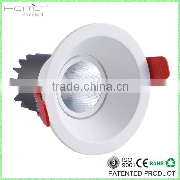 2016 Hilton hotel square COB LED Downlight 8w recessed led COB downlights dimmable driver
