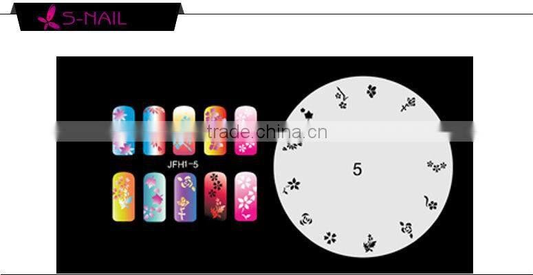 Hot sell 320 designs airbrush nail stencils set, fashion design stencils
