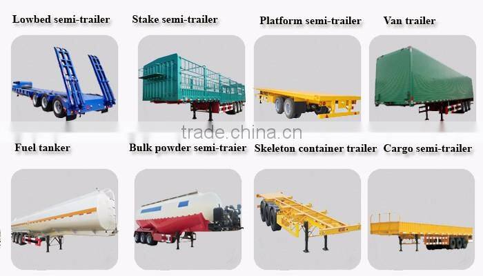 Low Bed Semi Trailers Used For Equipment Transport