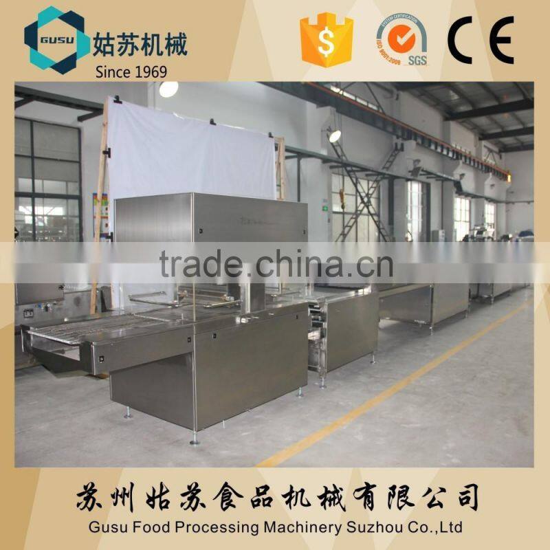 Automatic chocolate pies coating machine wholesale 86-18662218656