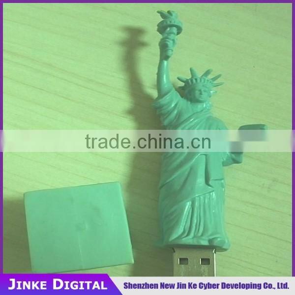 PVC Statue of Libertyusb flash drive 1GB-32GB