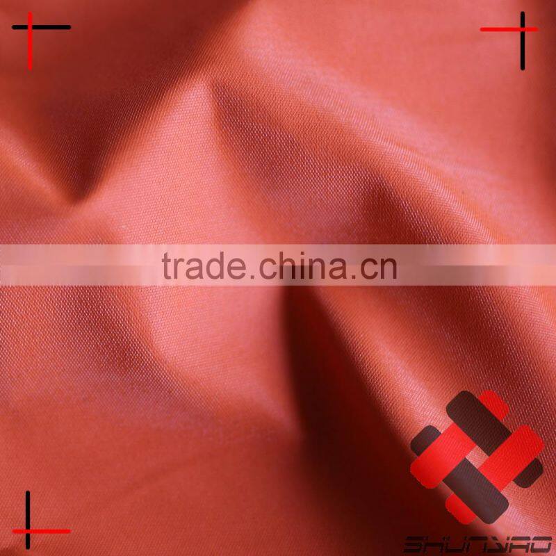 polyester pongee cheap fabric with release paper thansfer PU coating soft thin leather fabric for padded down jacket
