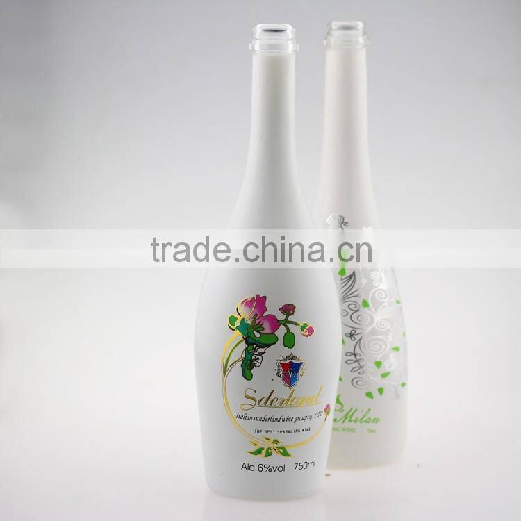 Hot sale vodka bottles 750ml paint glass bottles ice wine bottle