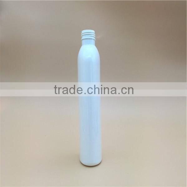350ml white flat pet plastic bottles wholesale for shampoo hair mask