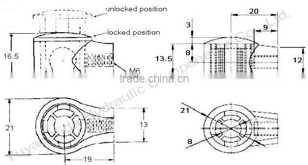 Gas spring Plastic Ball connector