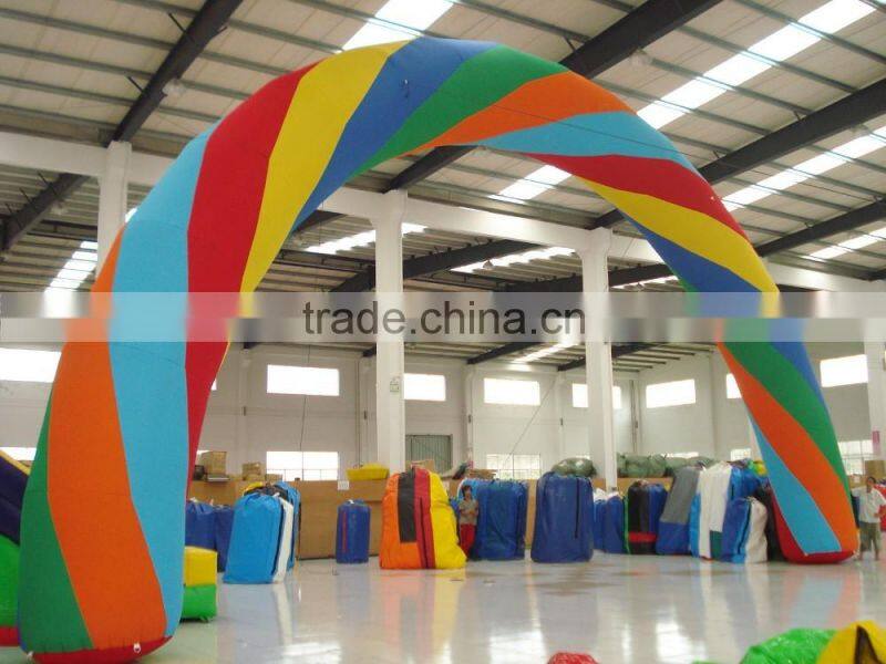 Selling giant advertising inflatable rainbow arch for activity