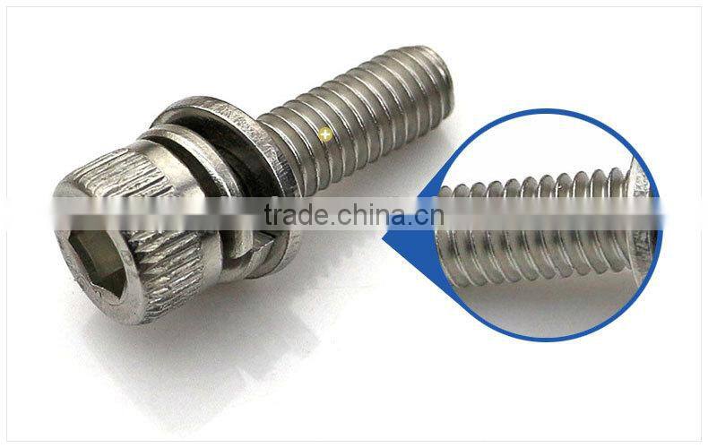 Supplier from China Circular Cushion Three Combination Hex Bolt With Washer