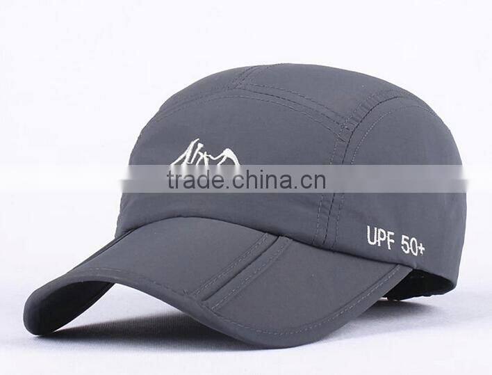 100% polyester Dry Fit embroidery foldable sun hats