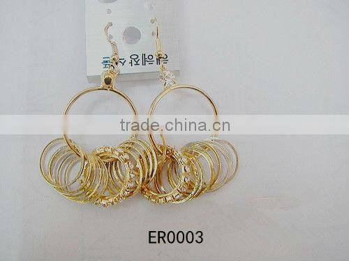 Coin earring designs for women gold earring with competitive price