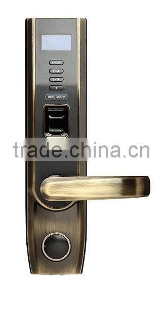 Zinc Alloy OLED display fingerprint reader access control biometric fingerprint lock with usb function