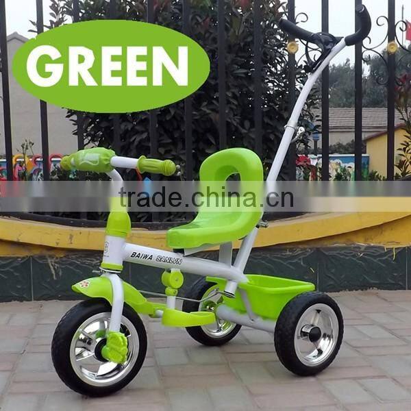 New style kids bicycles /baby tricycle with large basket and comfortable seat