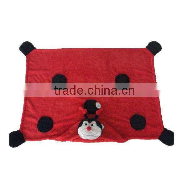 Plush animal micro plush fleece blanket
