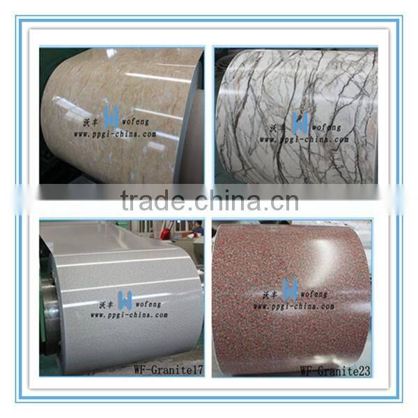 Prepainted galvanized steel / brick pattern prepainted PPGI steel sheet