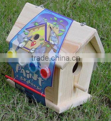 Outdoor Toy Wood Bird House
