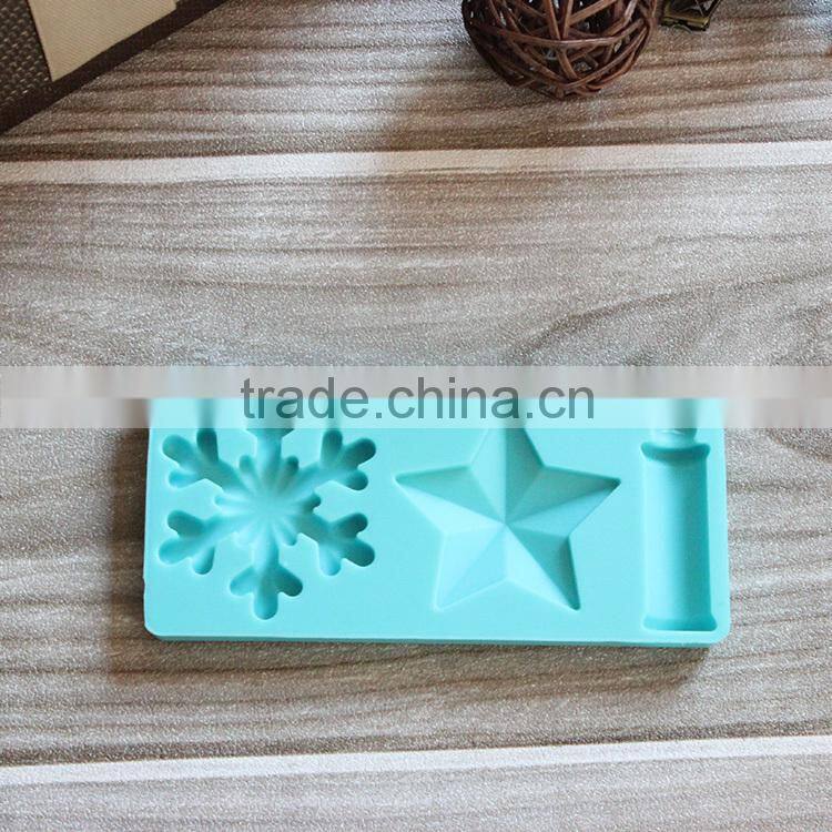 2015 New Hot Selling Christmas Decoration Silicone Cake Baking Mould