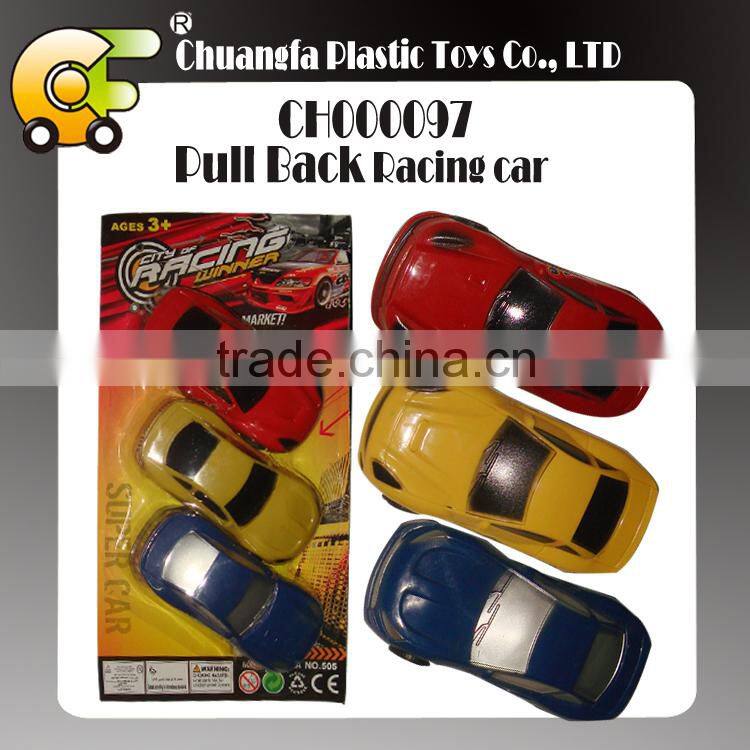 Plastic pull back plane 3 models 3 colors