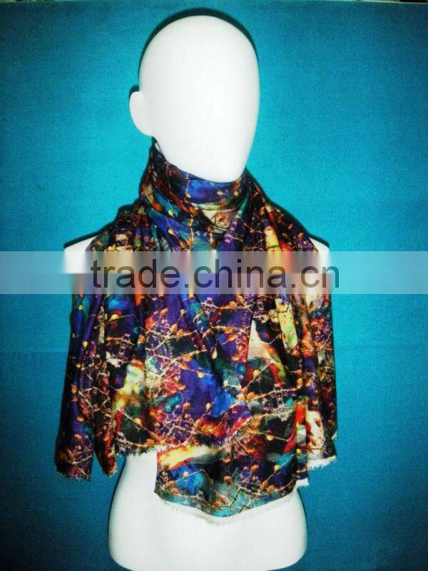 Viscose new design digital print scarf