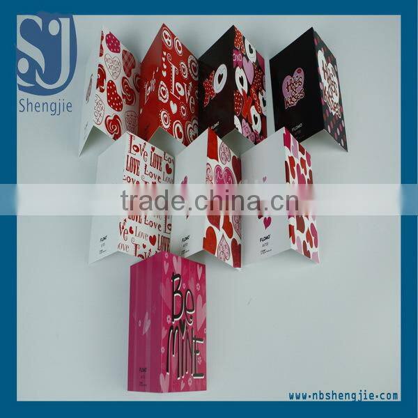 Trade assurance holiday colorful paper printing greeting card