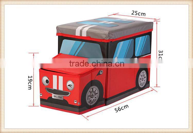 Car style printing child toy Storage Box