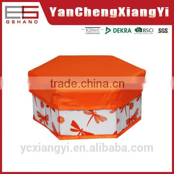 Homey polygon foldable storage stool,toy storage box