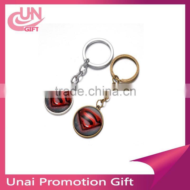 Promotion gift Custom OEM design laser cut logo key holder Handmade leather keychain