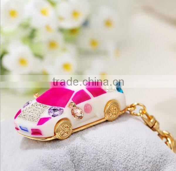 2014 Fashion Drip Rhinestone Mini car Keychain ZTKC-190