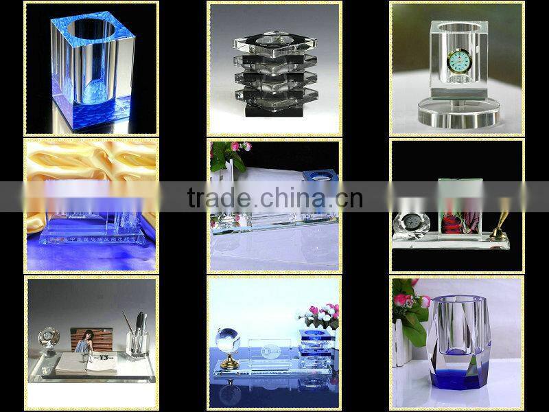 Pen Holder Crystal Office Desk Stationery Set For Business Souvenirs