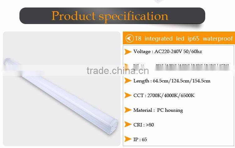 IP65 18W 1600lm water proof tri-proof light