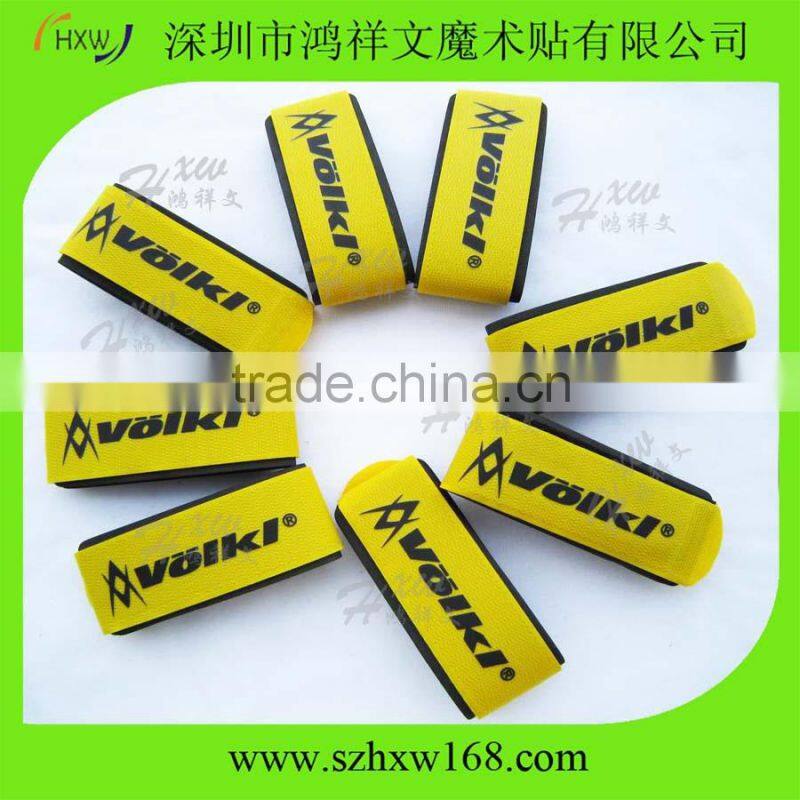 50*450mm Gold printed ski straps/Alpine ski bindings