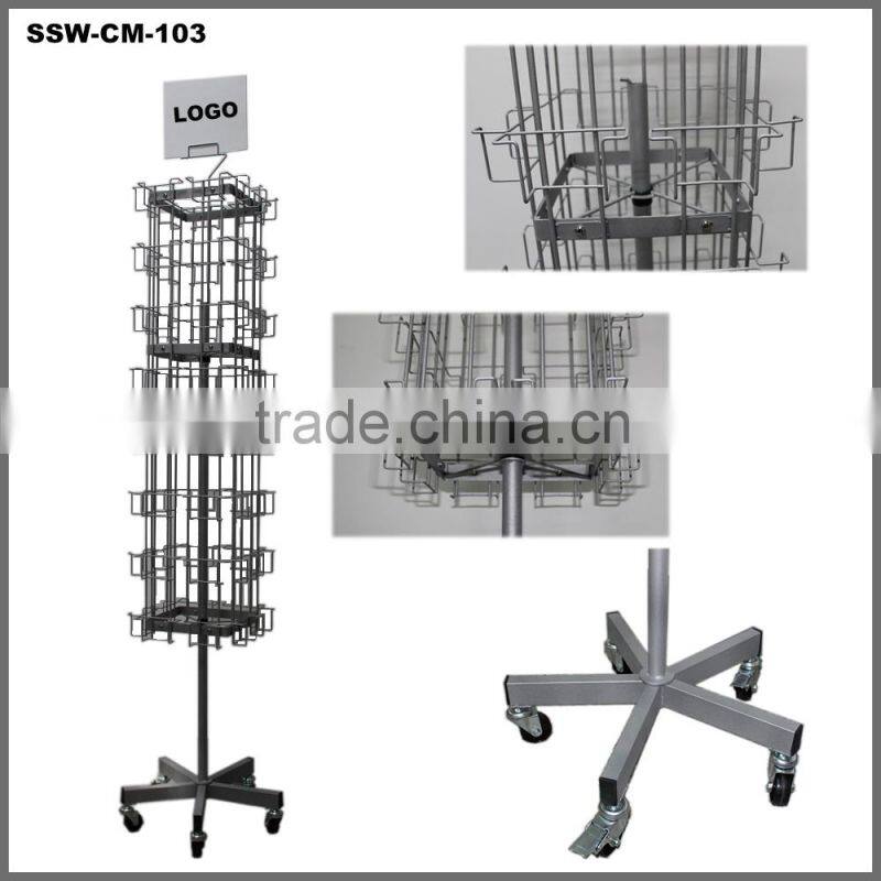 SSW-CM-121 Iron Wire Newspapers Magazine Brochure Leaflet Display Stand Wholesale