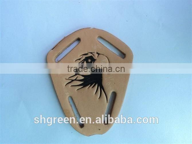 Durable genuine cowhide leather labels